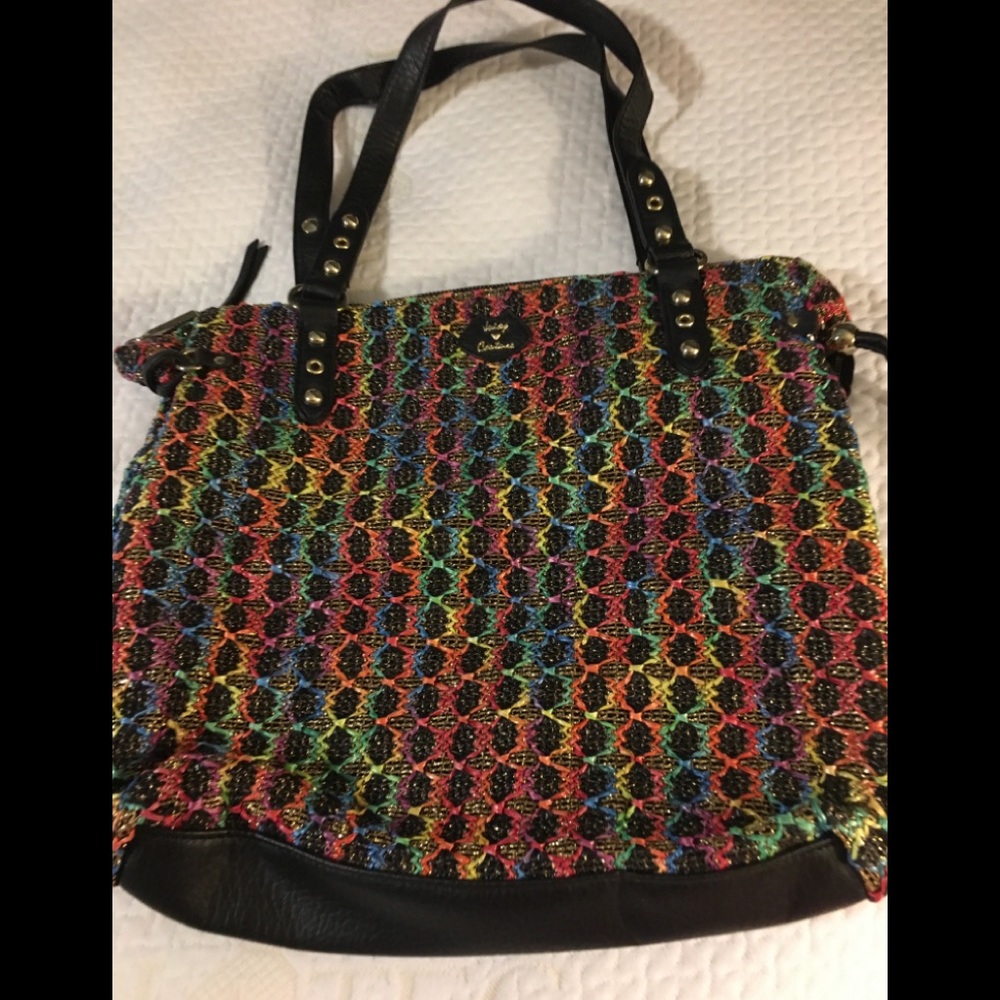 Juicy Couture Multicolor metallic straw bag